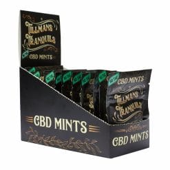 cbd isolate near zero thc mints 12 pack box
